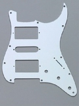 pickguard HSH H-S-H blanc pour stratocaster